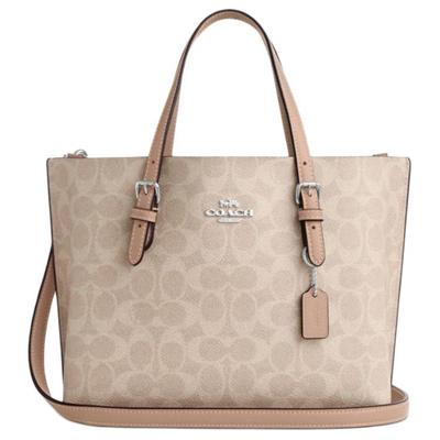 Сумка-тоут Mollie 25 Signature Canvas CV965-SVPWH