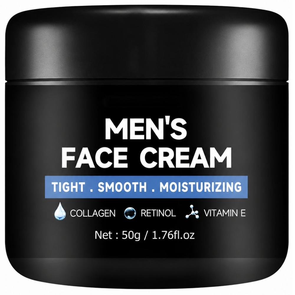Collagen & Retinol Cream For Men 50 g | Hydrating Moisturizer for Smooth & Firm Looking Skin | Moisturiser for Men