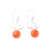 925 Stamped Silver Natural Carnelian Gemstone Handmade Jewelry Earrings 1.63" EE-152-21