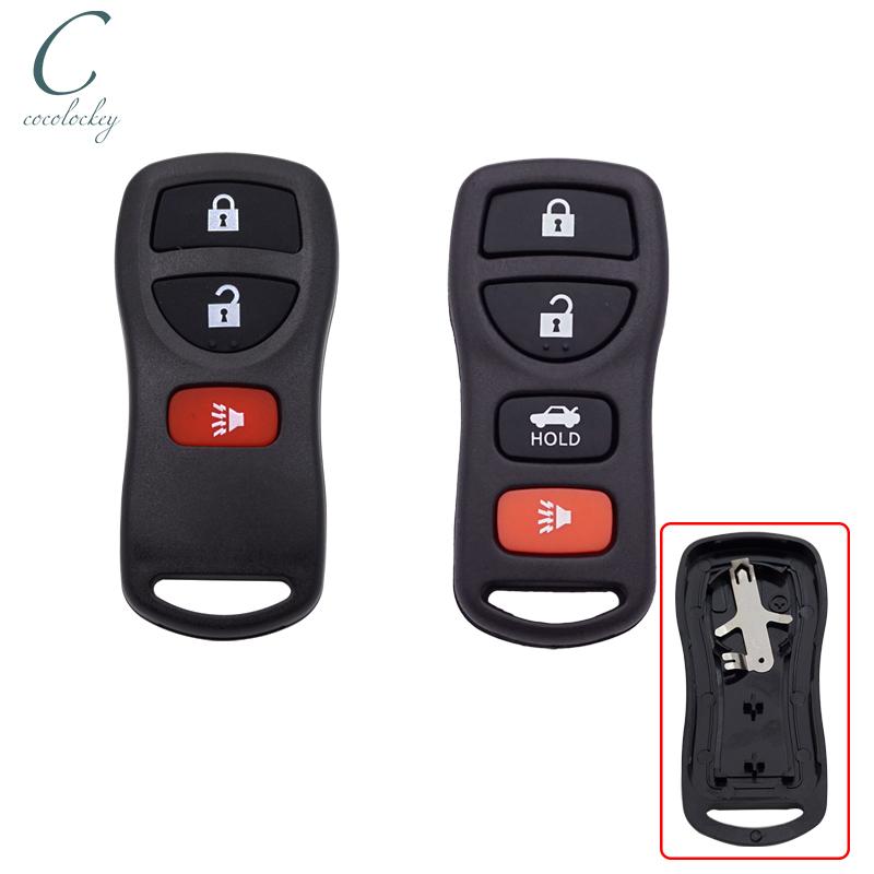 Cocolockey 3B Корпус автомобильного пульта ДУ для Nissan Pathfinder Titan 2004 2005 2006 2007 2008 2009 4 Кнопки Бесключевой Брелок
