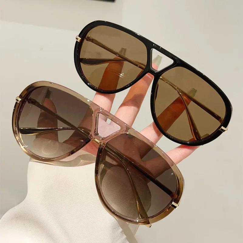 Женские модные большие солнцезащитные очки мужские стильные ретро-очки UV400 для защиты глаз солнцезащитные очки модные большие оправы для активного отдыха