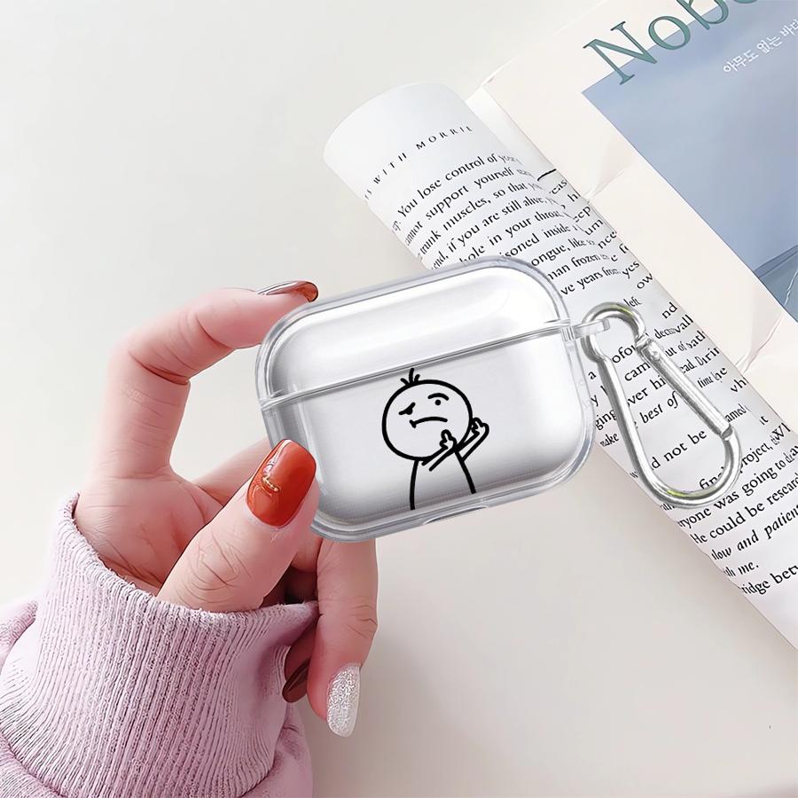 Чехол для Airpods 3 Pro3 4 Pro Pro2 1 2 Прозрачный Чехол для Наушников Чехол Веселый Matchman