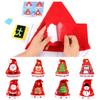 Non-woven Fabric Handmade Santa Hat Kriss Kringle Kriss Kringle Hat Kids Xmas Arts Hats  Toddlers