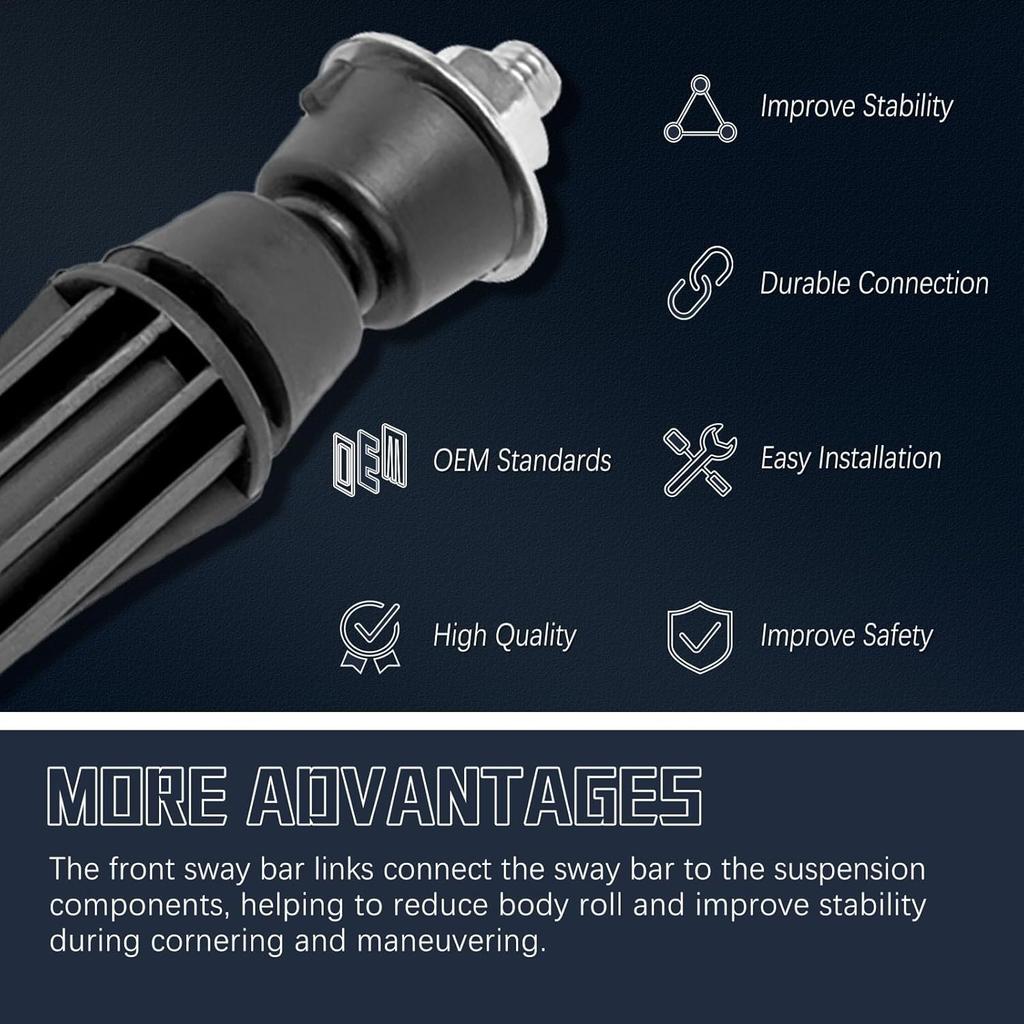 K700432 Стойка стабилизатора Передние стойки стабилизатора Совместимы с 2007-2016 Chevy Tahoe/Avalanche/Silverado 1500/Suburban/Suburban 1500/GMC Sierra