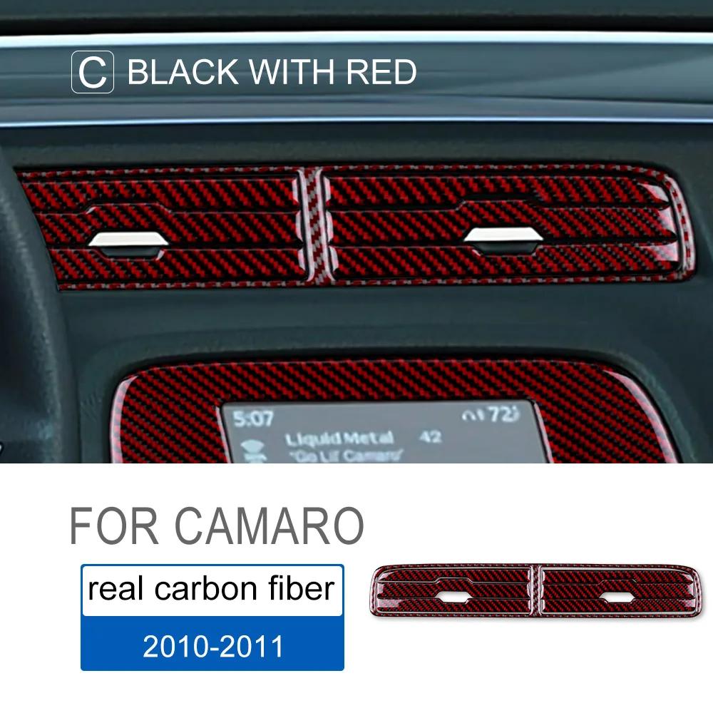 Наклейка из углеродного волокна на интерьер для Chevrolet Camaro 2010-2011, крышка панели кондиционера