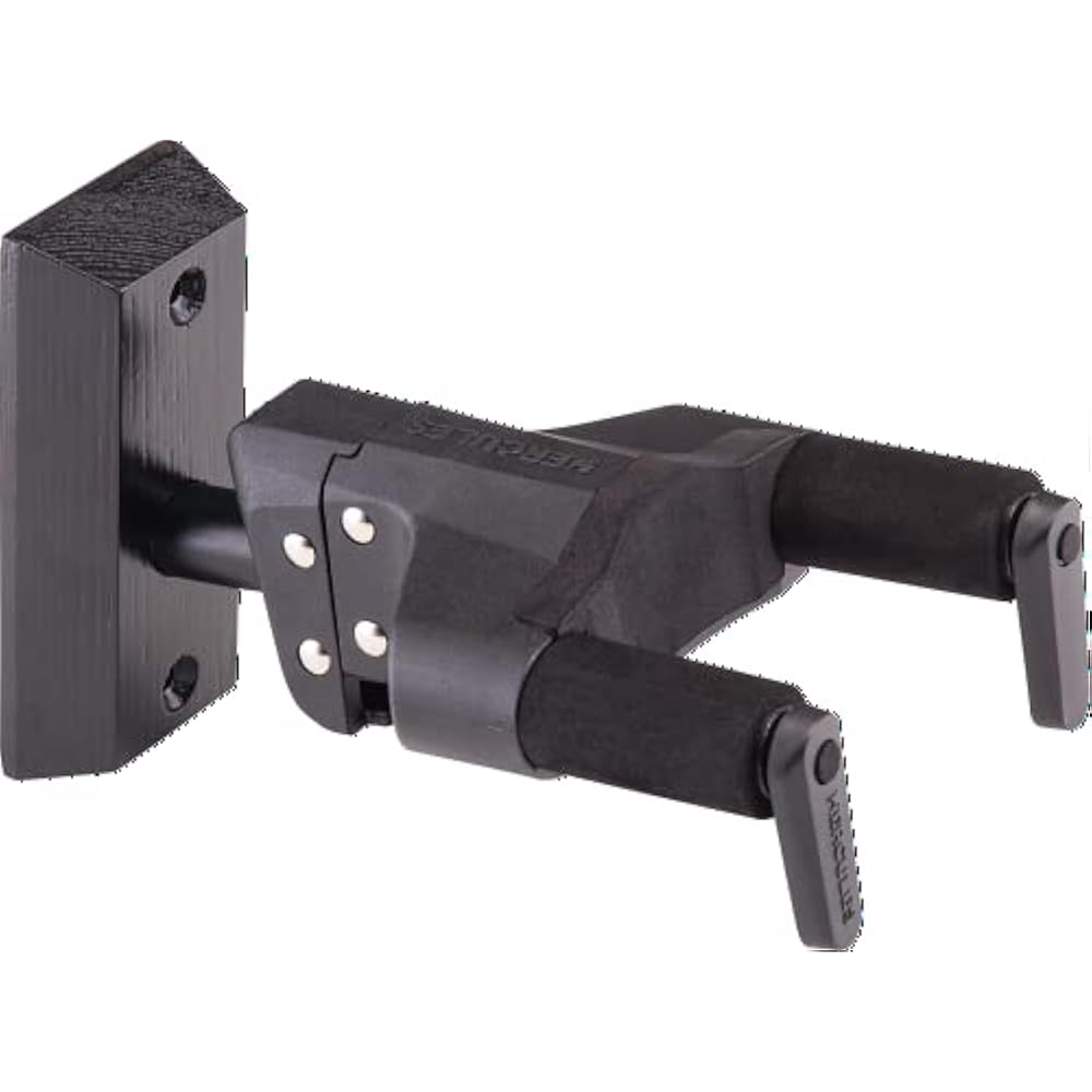 Hercules GSP38WBK Plus Черный настенный держатель для гитары