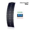 Solar Panel 50W/100W Monocrystalline Flexible Solar Panel Kit Battery Charger System