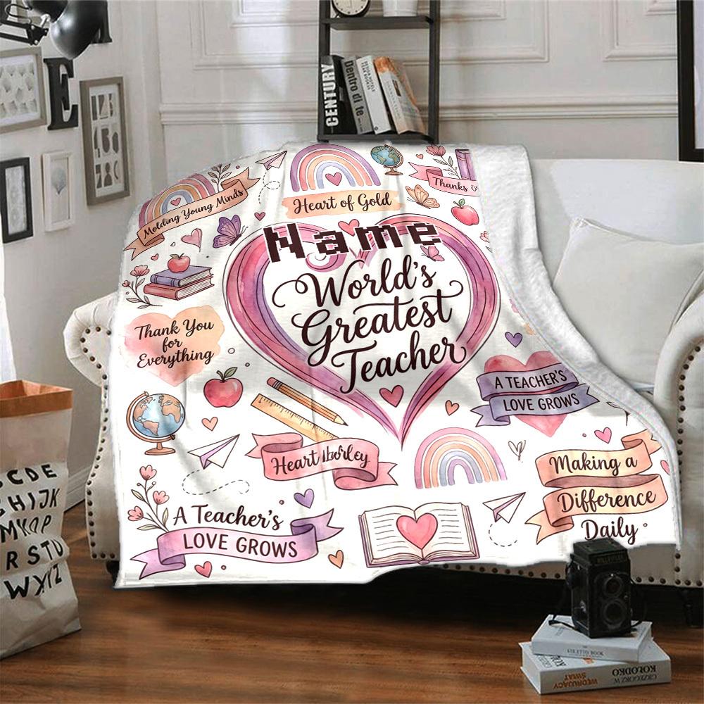 Ballet Dancer Painting Customize Your Name Blankets Comfortable Soft Lightweight Allseason Multipurpose Blanket For Picnics Sofas Offices Beds Living