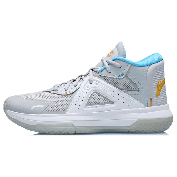 Баскетбольные кроссовки Li Ning Team Emblem Mid Мужские баскетбольные кроссовки Coin-Gray ABAR117-4