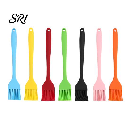 Food Grade Silicone Brush Kitchen Basting Heat Resistant Non-Stick Seamless BBQ Grill Cleaning Dishwasher Safe Cooking for Baking Grilling