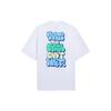 Li-Ning X Persue Artist Collaboration Skateboard Series Cartoon Letter Print Round Neck Casual T-Shirt Unisex Tops White AHSS295-3