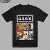 Summer Oasis Band Rock T-shirt Retro Punk Print T-shirt Loose Breathable Casual Short Sleeve T-shirt Camisetas Surf Hombre Moto