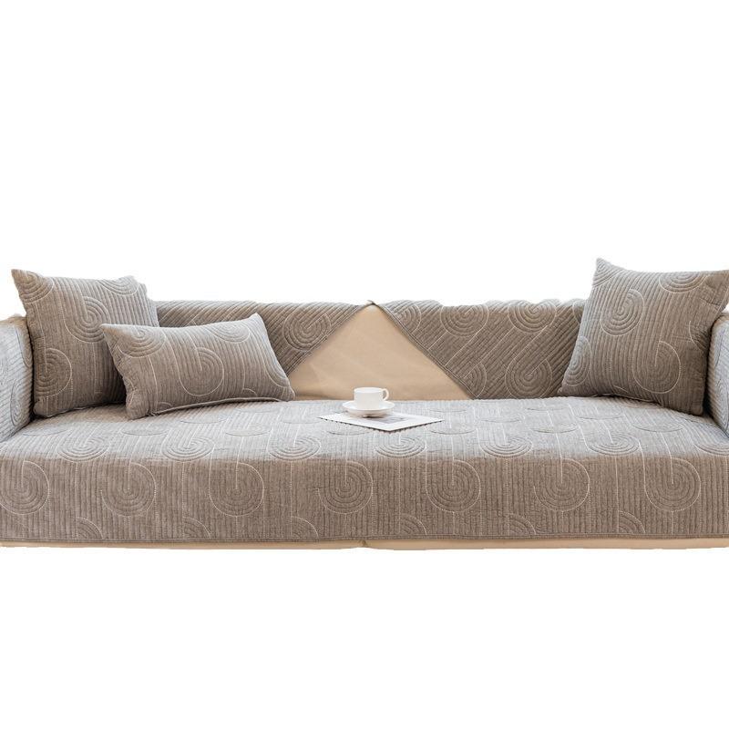 Chenille Sofa Cushion Four Seasons Universal Non-Slip Seat Cushions Simple Modern Living Room Sofa Cover Cover Cloth