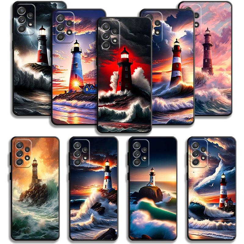Красивый чехол для телефона с маяком для iPhone Samsung Galaxy Redmi Xiaomi Oppo OnePlus Note SA 7 8 9 10 11 12 13 14 20 21 22 23 53 54 Pro Max Plus Ultra