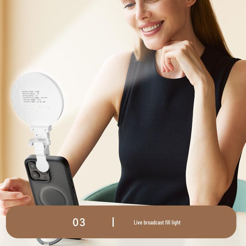 Светодиодный карманный фонарик: Трехцветная лампа для селфи и фотосъемки