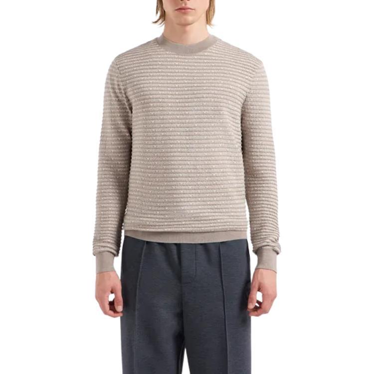 EMPORIO ARMANI Striped Ribbed Jumper 3D1MX1-1MMIZ-F178