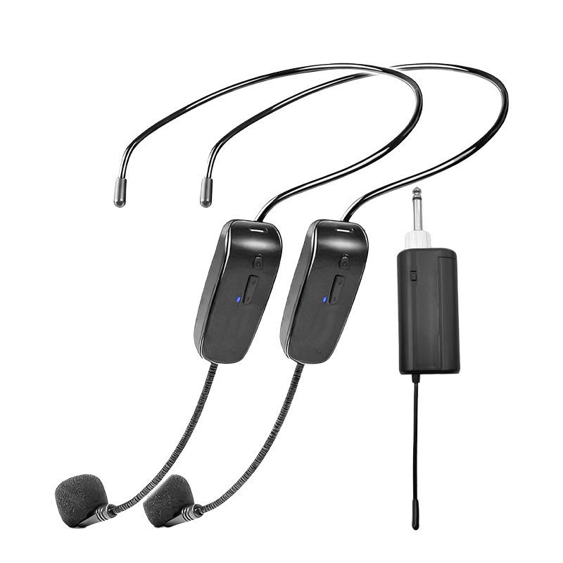 UHF Wireless Microphone & Bluetooth Speaker with Extendable Handle - Amplifier Mixer for Clear, Long-Range Sound