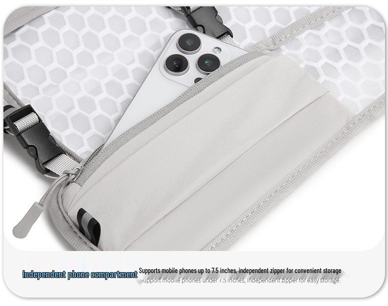 Легкий жилет для занятий спортом на открытом воздухе: Рюкзак для скалолазания, бега, велоспорта и пеших походов с карманом для телефона и держателем для бутылки с водой