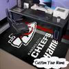 Custom Name Kansas Fan Gear Rug for Living Room, Game Rooms, Office, Bedroom, Floor Mat Playful Design, fan gifts Christmas decor