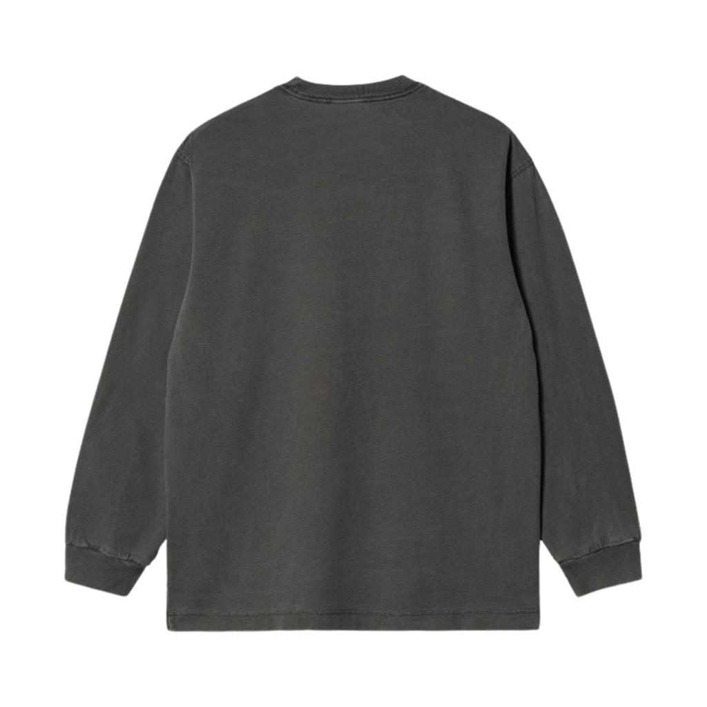 Carhartt WIP Мужская футболка L/S Vista Свободный крой Квадратная бирка Круглый вырез Длинный рукав Топы Серый I030779-87-GD