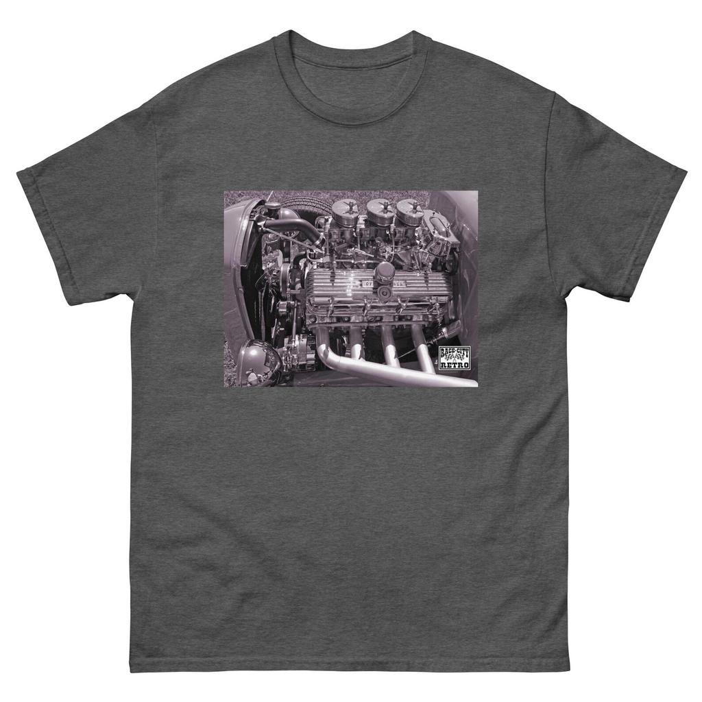 TRI POWER CHEVY Hot Rod T shirt by Race City Retro