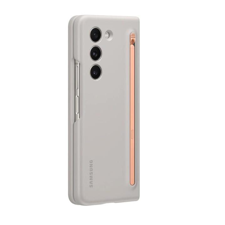 Samsung Оригинальный тонкий чехол с S-ручкой для Samsung Galaxy Z Fold5 Z Fold5, силиконовый чехол, защитный чехол