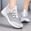 Shoes Women's Sports Shoes Flying Woven Breathable Mesh Shoes Soft Sole Comfortable Running Shoes Versatile Color Matching Single Shoes Lightweight