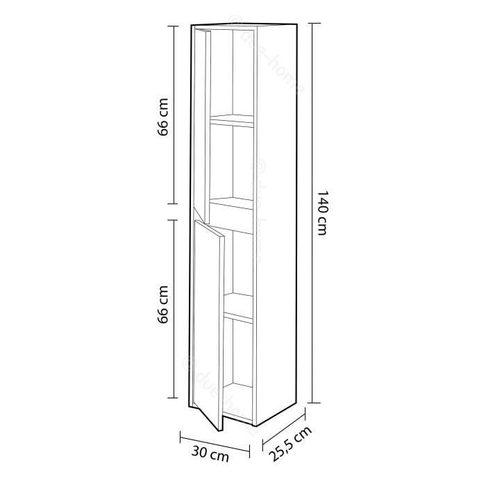 Мебель Колонна для Хранения Ванная Комната - ARKITMOBEL - Dakota - Коричневый