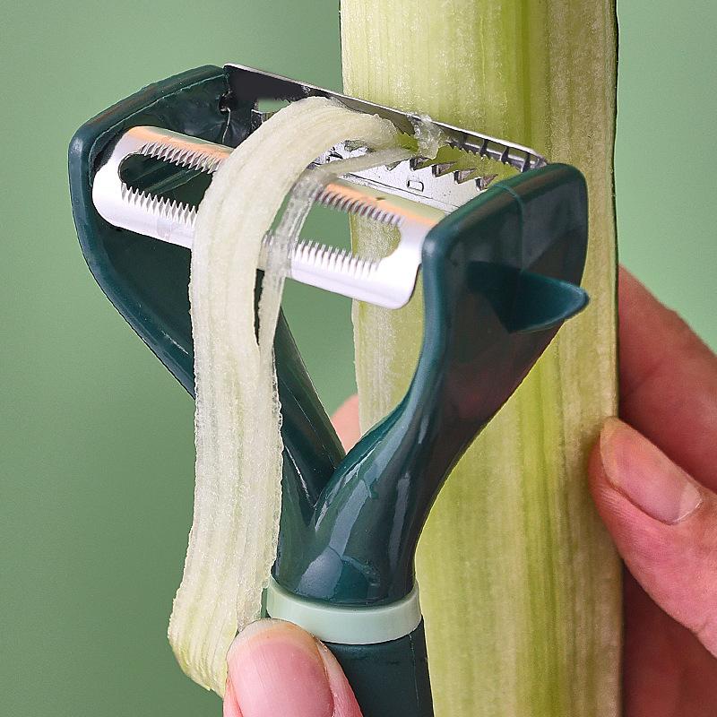 Овощечистка с широким горлом, овощи и фрукты, нож из нержавеющей стали, терка для капусты, овощерезка для салата и картофеля, кухонные принадлежности