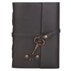 Leather Diary - Antique Handmade Leather Bound Notepad for Men and Women Unlined Paper, Travel Diary and Notebooks -7 X 5 Inches - (Black)