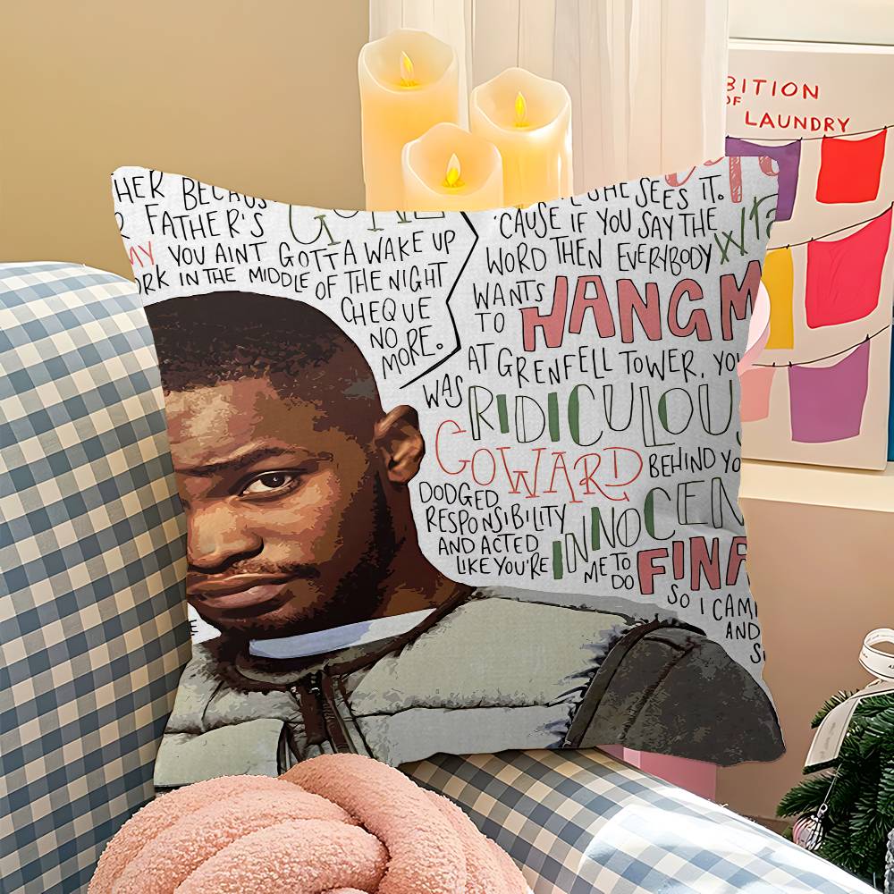 Поп-хип-хоп рэпер Дейв Подушка Аниме-подушка Подушка для изголовья дивана-кровати Чехол для подушки 45x45 см Мода