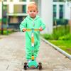2-in-1 Kids Three-Wheeled Scooter with Seat and LED Wheels