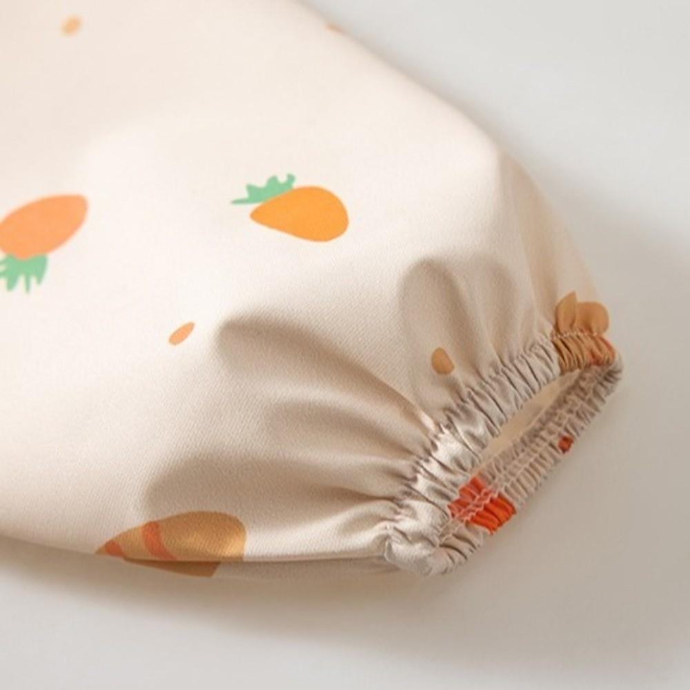 Adjustable Toddler Long Sleeve Apron Soft Baby Rice Pocket Smock Child Feeding Bib Meal Eating