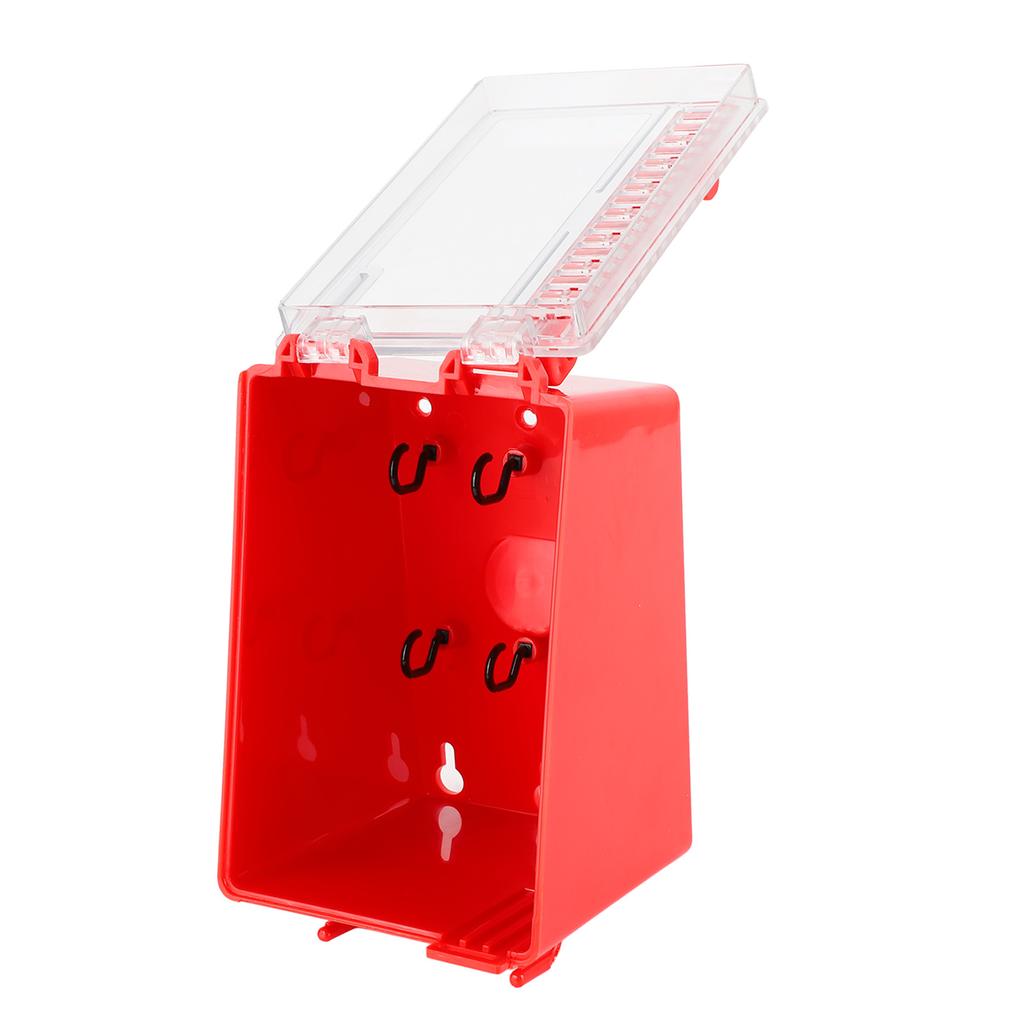 Wall Mount Lock Box 8 Hole Positions Hanging Locks Keys Combination Box with Transparent Panel