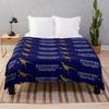Velociraptor Math - Funny Dinosaur Velocity Formula Throw Blanket