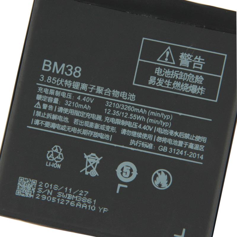 НОВЫЙ Сменный Аккумулятор Для Xiaomi Mi 4S M4s Xiaomi BM38 Аккумулятор для Телефона 3260 мАч