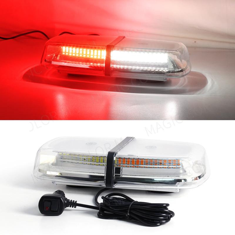 12V 24V Amber Yellow Truck Car Led Strobe Roof Lights Becaon Warning Emergency Rescue Magnetic Vehicle Ambulan 72SMD