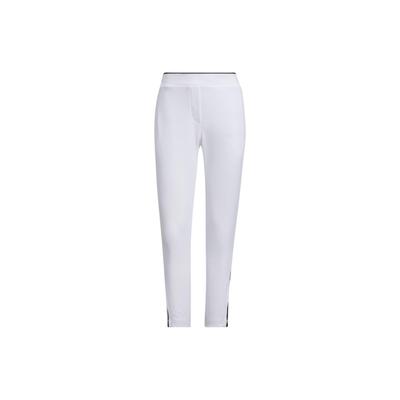 Брюки Aeroready 3-Stripes 7/8, цветные трикотажные спортивные брюки для гольфа, женские брюки, белые IK9789