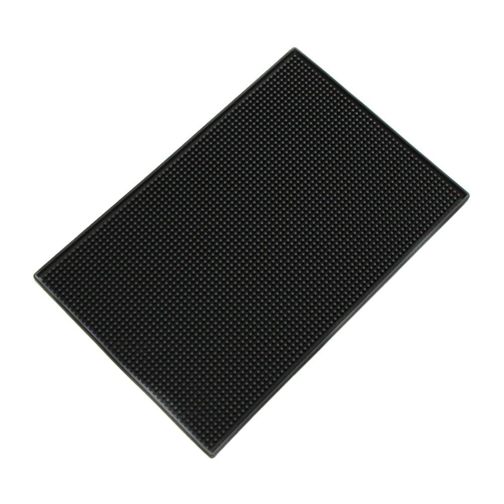Large Square Silicone Tableware Drying Mat Non-Slip Drain Pad for Kitchen Bar Deep Grooves Drainage Dish Fruit Vegetable Tray