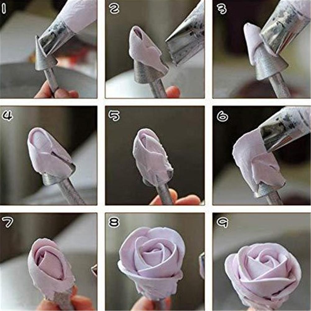 Aluminium Alloy Baking Pastry Cone Holder Rose Flower Sticks Cake Decorating For Icing Flowers Making