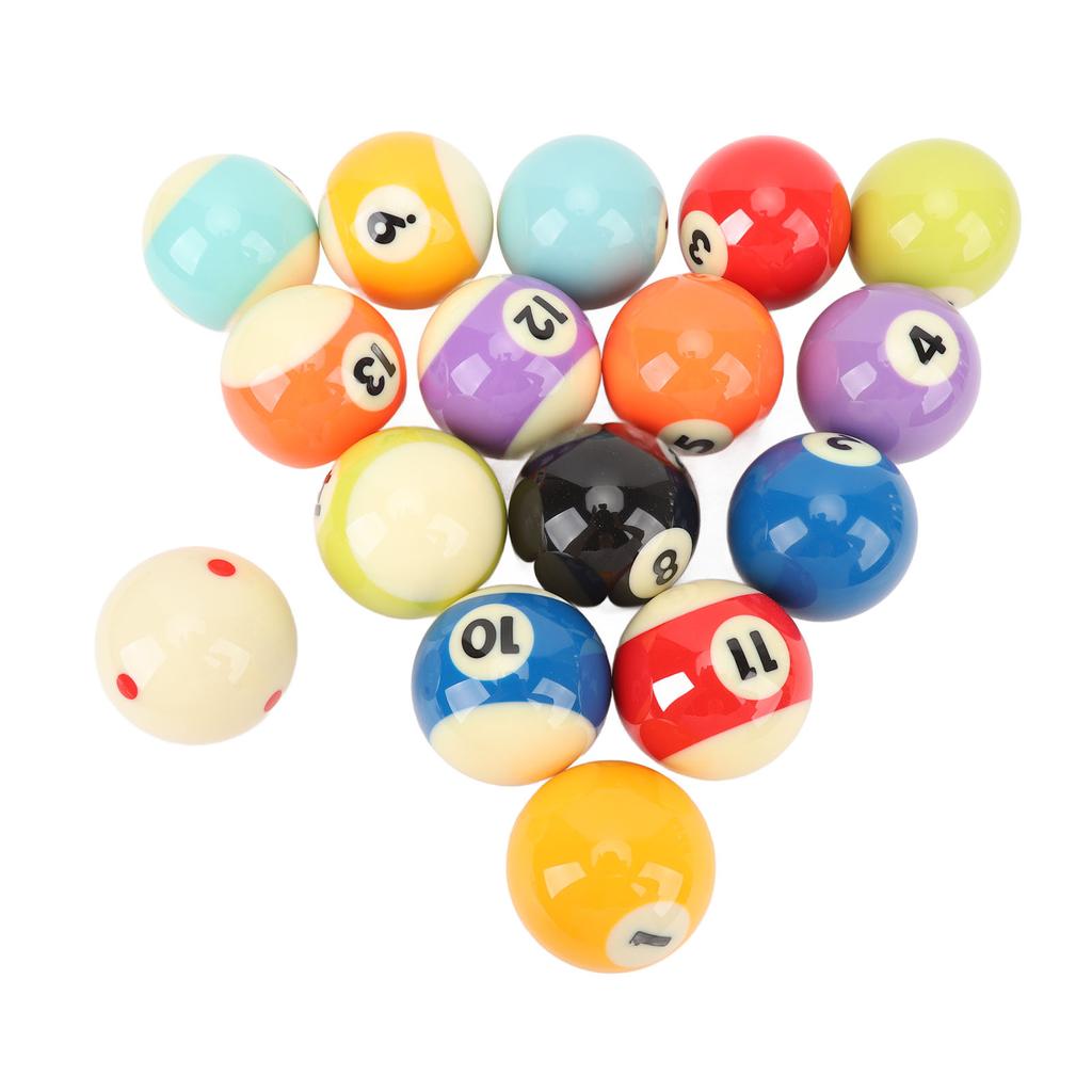 16 шт. бильярдных шаров Профессиональный стандарт 2,3 дюйма Диаметр смолы Высокое сопротивление трению бильярдный стол