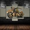 Без рамы, 5 шт., старый стимпанк, мотоцикл, современный холст, HD печать, постеры, настенные художественные картины для гостиной, домашний декор