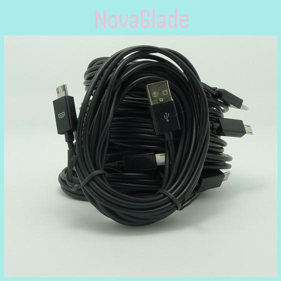 Премиальный USB-кабель 3 м, USB A (папа) на Micro USB 2.0, для синхронизации данных и зарядки, в прочном нейлоновом исполнении