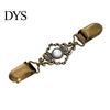 Застежка из цинкового сплава Винтажная клипса-брошь с искусственным жемчугом для свитера, скрепляет кардиган, Поясная клипса Декоративная пряжка для одежды Платье Шарф Накидка, Аксессуары