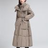 Fashion Woman Winter Coats With Belt Thick Warm Casual Winter Jacket Women's Long Parkas