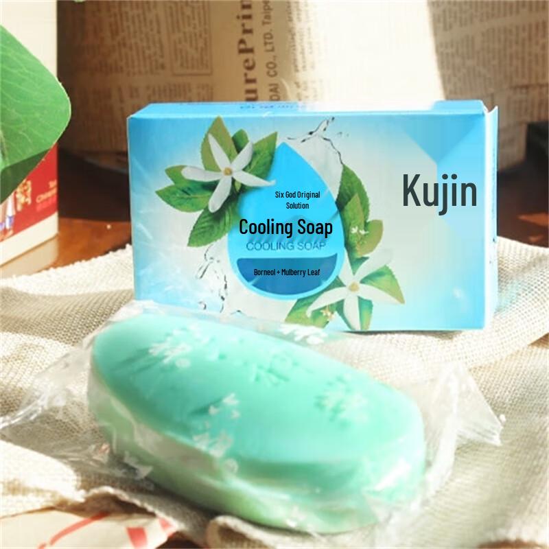Liúshen Cool Soap with Borneol & Mulberry Leaf (3 x 125g)