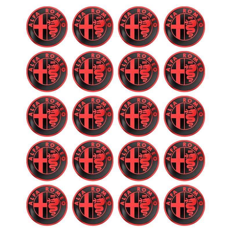 11mm 14mm Aluminium Metal Car Key Emblem Stickers For Alfa Romeo Giulietta GT 159 147 156 Mito Brera Giulia F1 Stelvio VolanteIW8