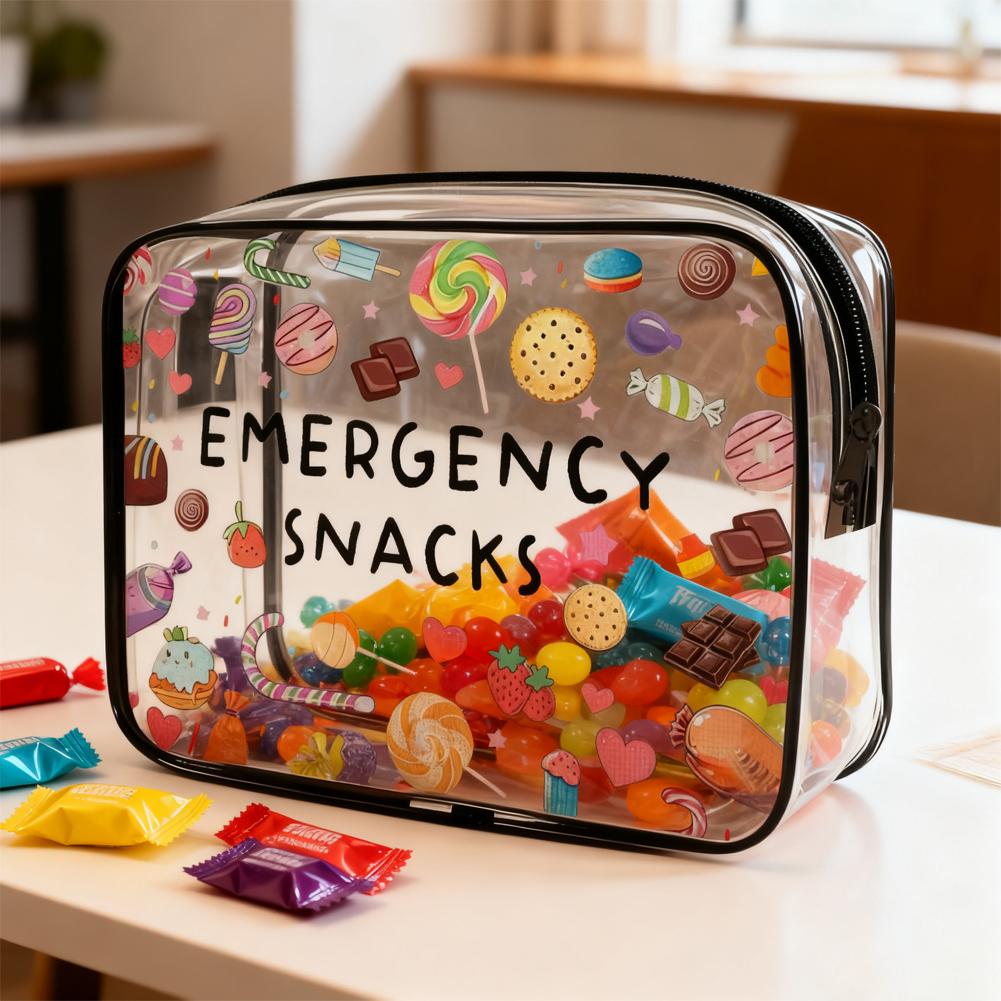 Trendy Large Capacity Makeup Bag Portable Medicine Theme Cosmetic Bag Multi-functional Visible Storage Bag for Women X1W7