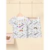 Kids Cartoon Pajama Set Comfortable Breathable Home Wear For DIY Hand Painted Graffiti Art Creative Drawing