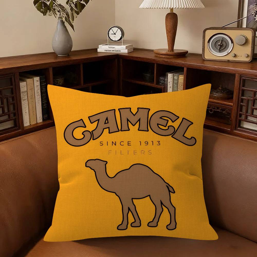 Anime Cushion Cover Decorative Pillow Sofa Home Decor Case Pillow Cases Luxury C-Cameles Logo
